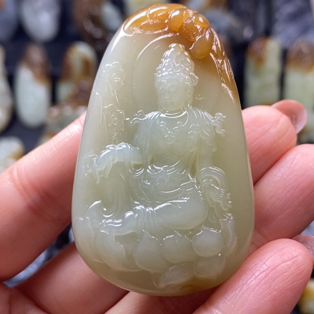 和田玉未镶嵌挂件