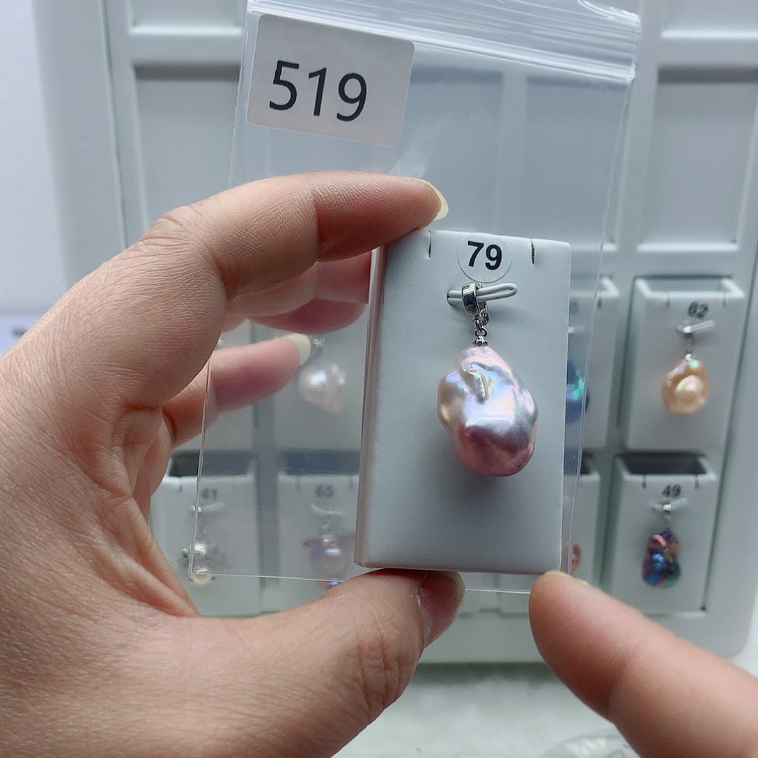 吊坠(不含链)淡水珍珠合金