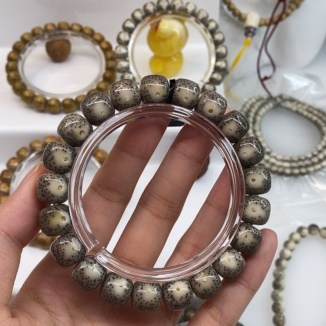 星月菩提手串卡11黑冰双留白大眼睛H05