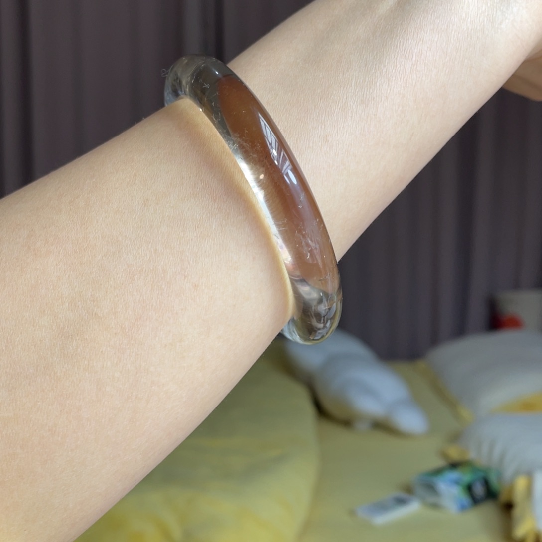 水晶手镯64.8圈口5号未镶嵌