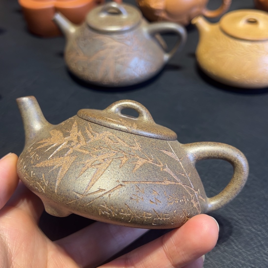 容量150毫升，段泥柴烧，石瓢