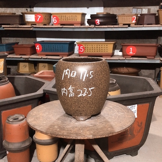 紫砂紫砂花盆包邮