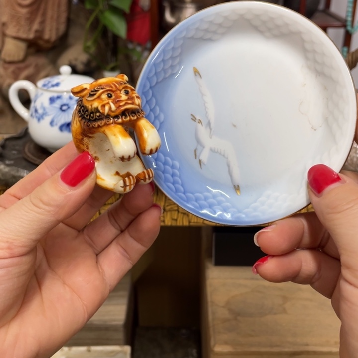 瓷中古艺术品摆件