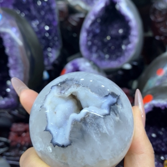 紫晶摆件未镶嵌好好