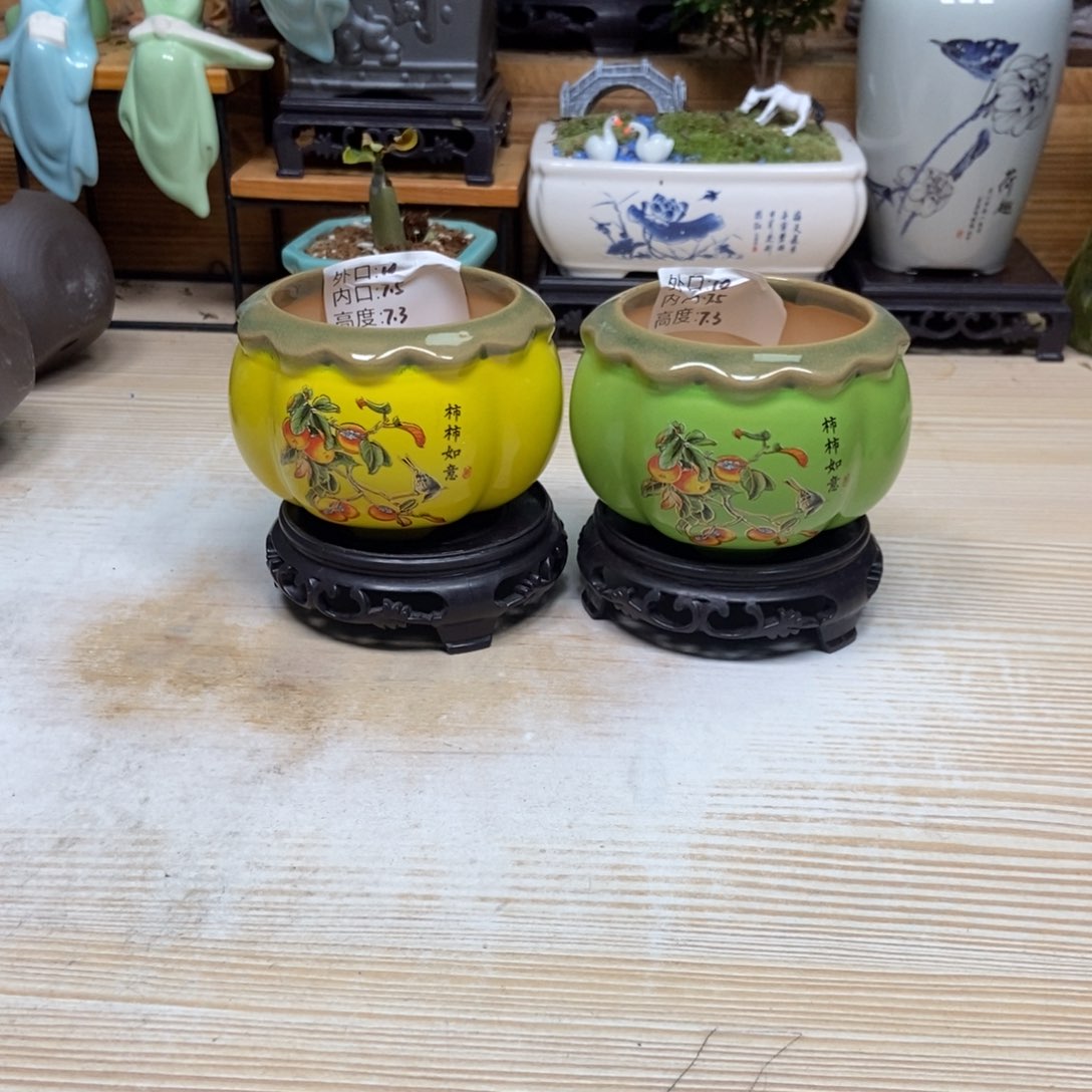 瓷片陶瓷花盆陶瓷艺术