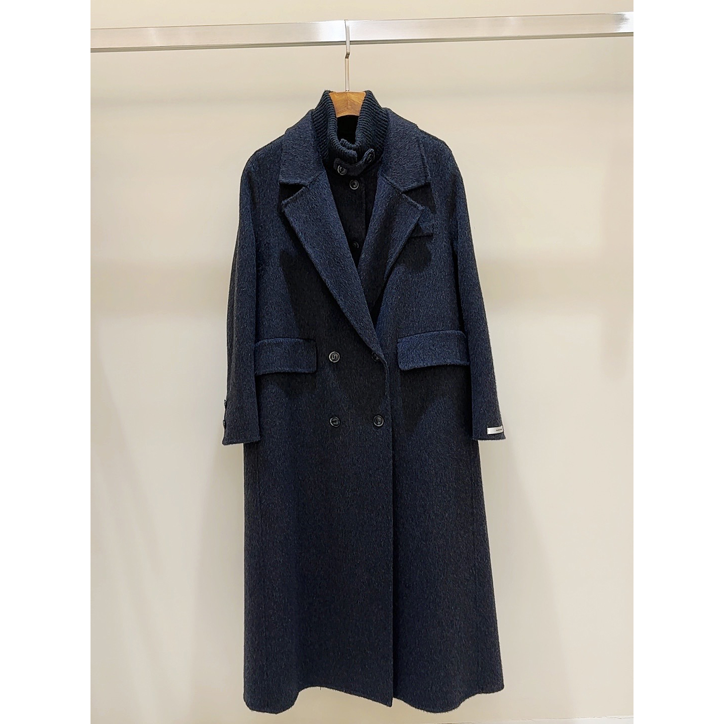 品牌原单高端轻奢羊毛大衣两件套【衣长112左右】—448