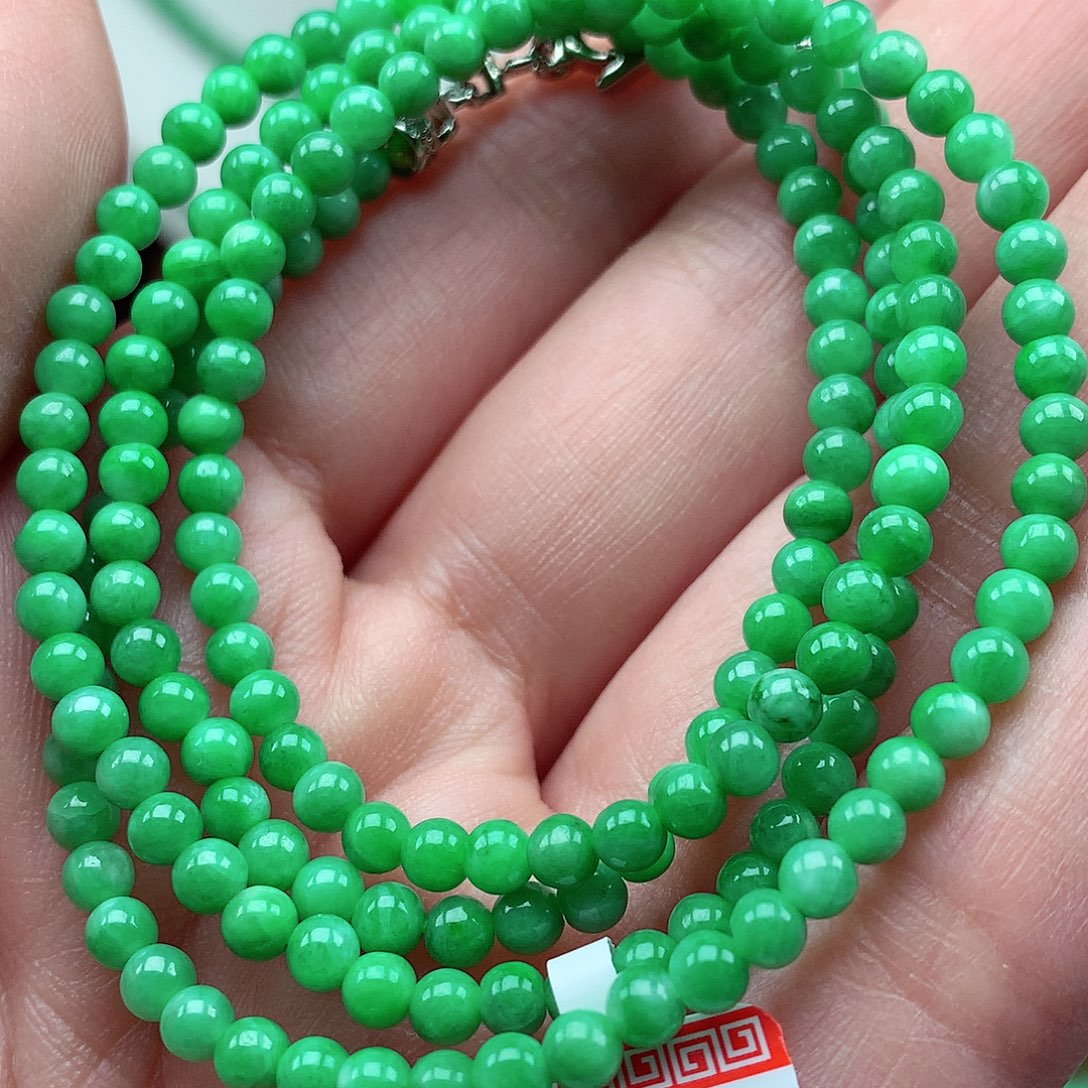 翡翠未镶嵌毛衣链