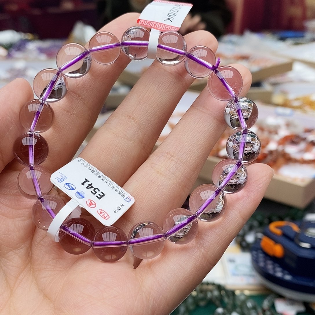 水晶手链未镶嵌E541玻利维亚紫水