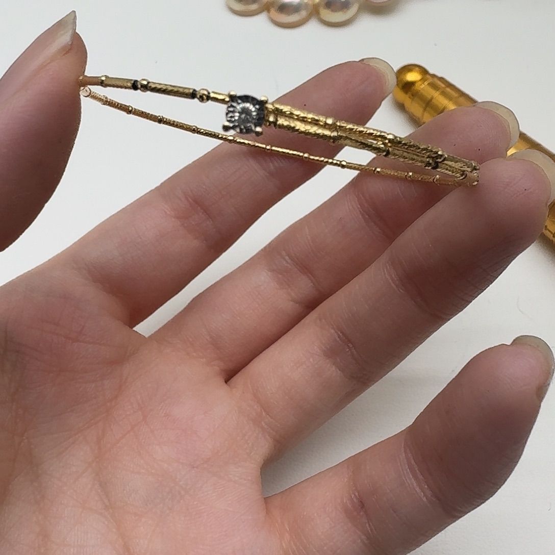 18K金镶嵌钻石手链成品