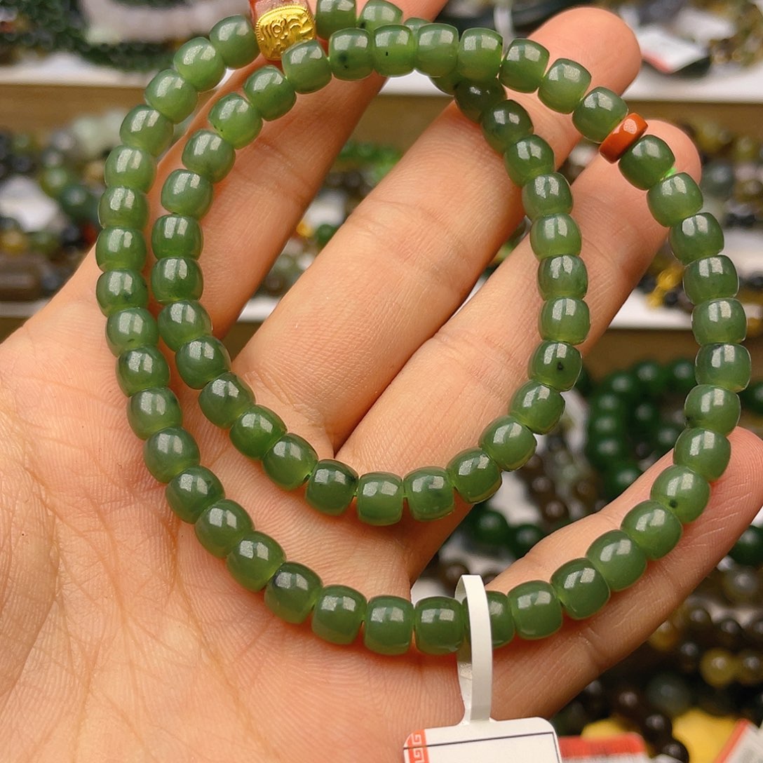 和田玉手串卡6未镶嵌