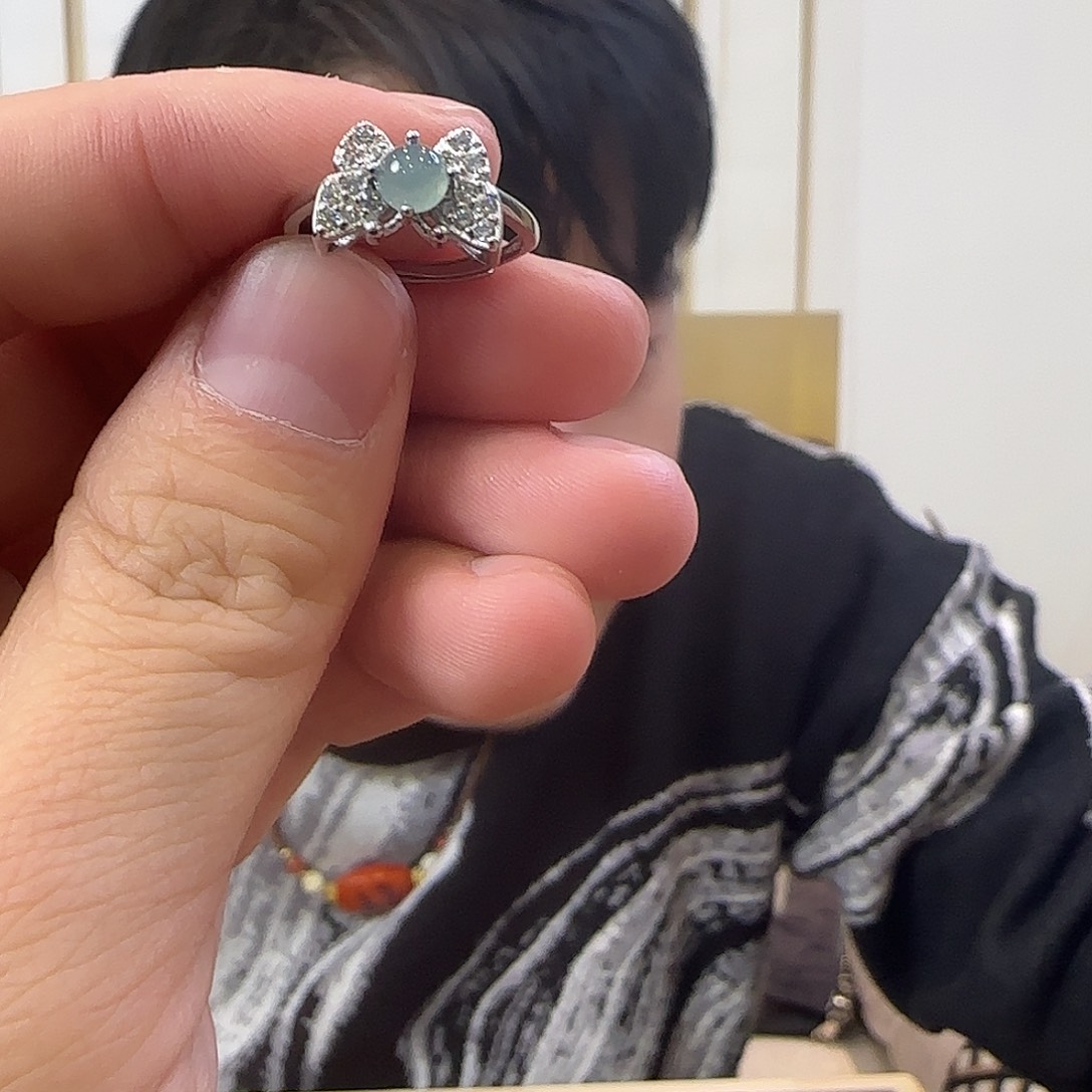 翡翠未镶嵌戒指多样性拍一发一蝴蝶设计款-533079