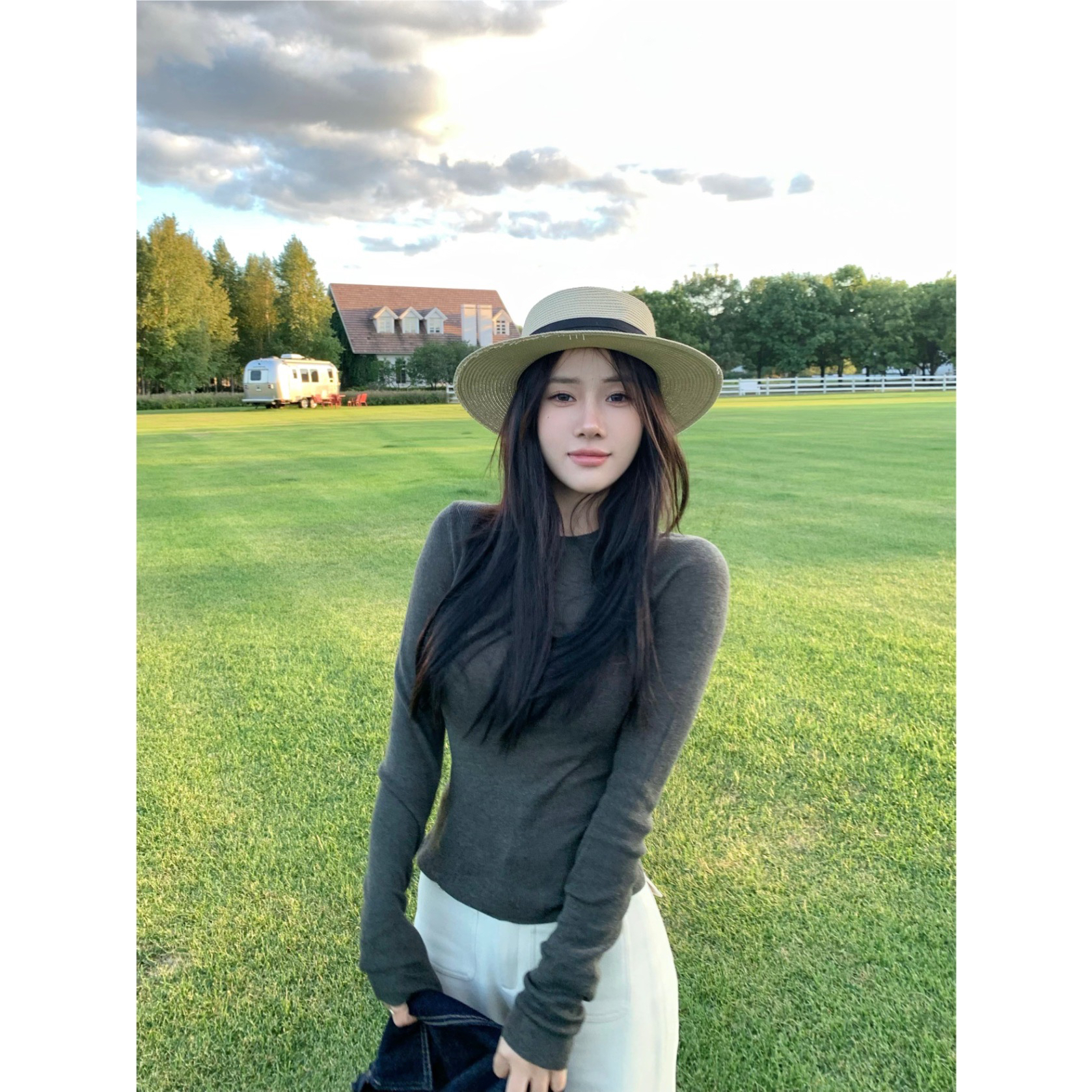 Shirley【四色基础打底】秋冬百搭修身显瘦圆领长袖针织打底衫