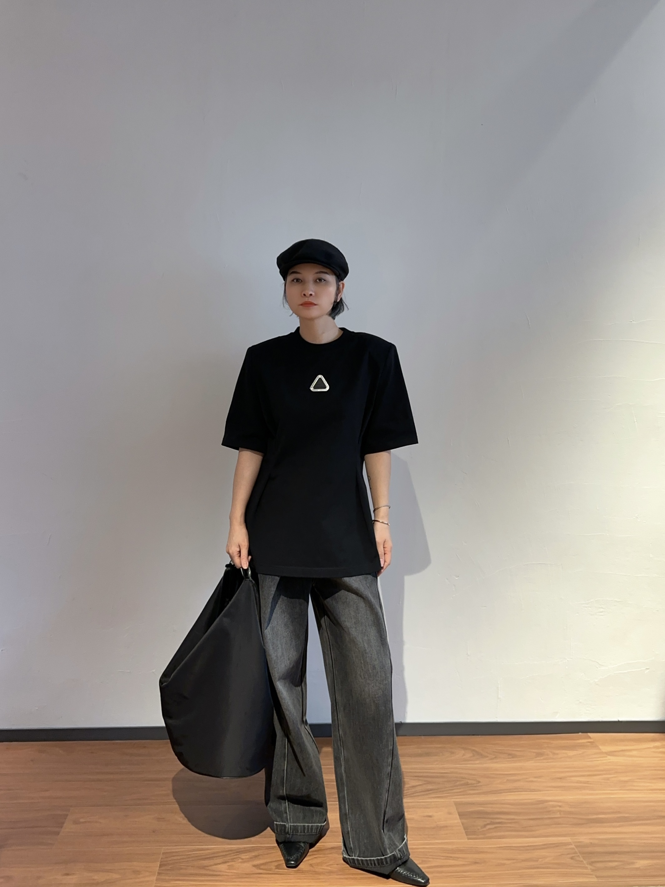 【AKTK】三角金属牌收腰T恤