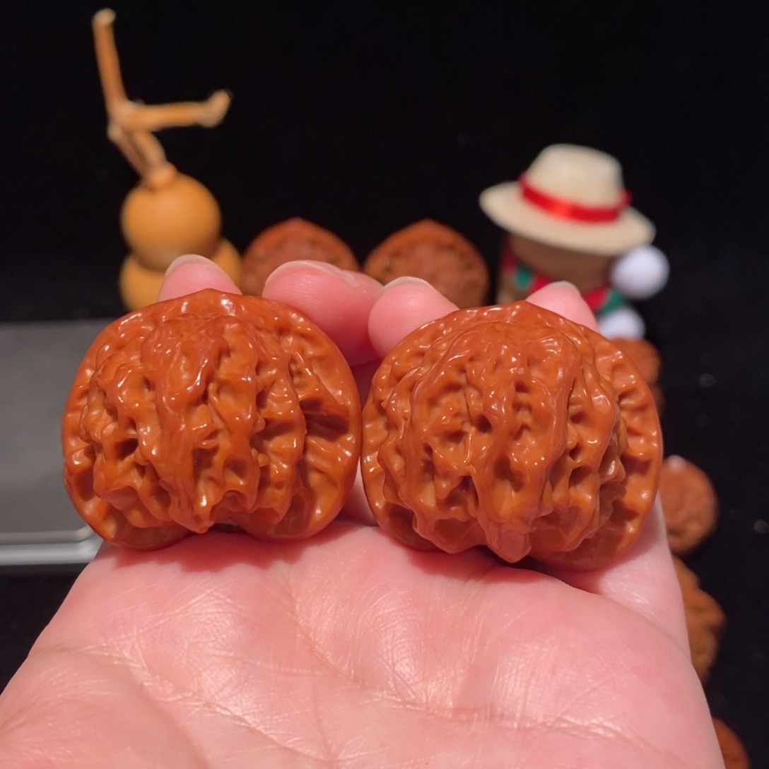 文玩核桃把件37尺盘山491