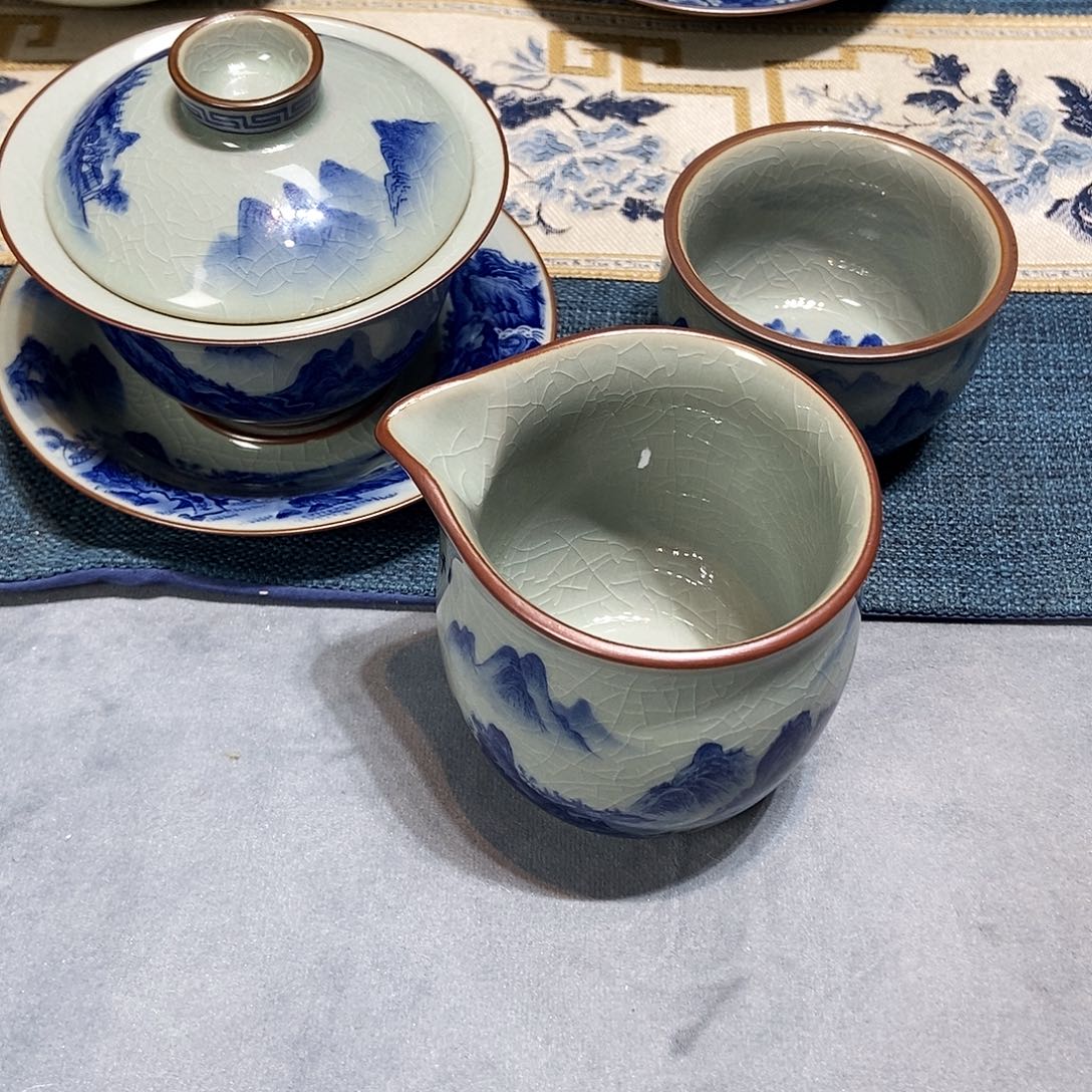陶简装家用陶瓷茶具