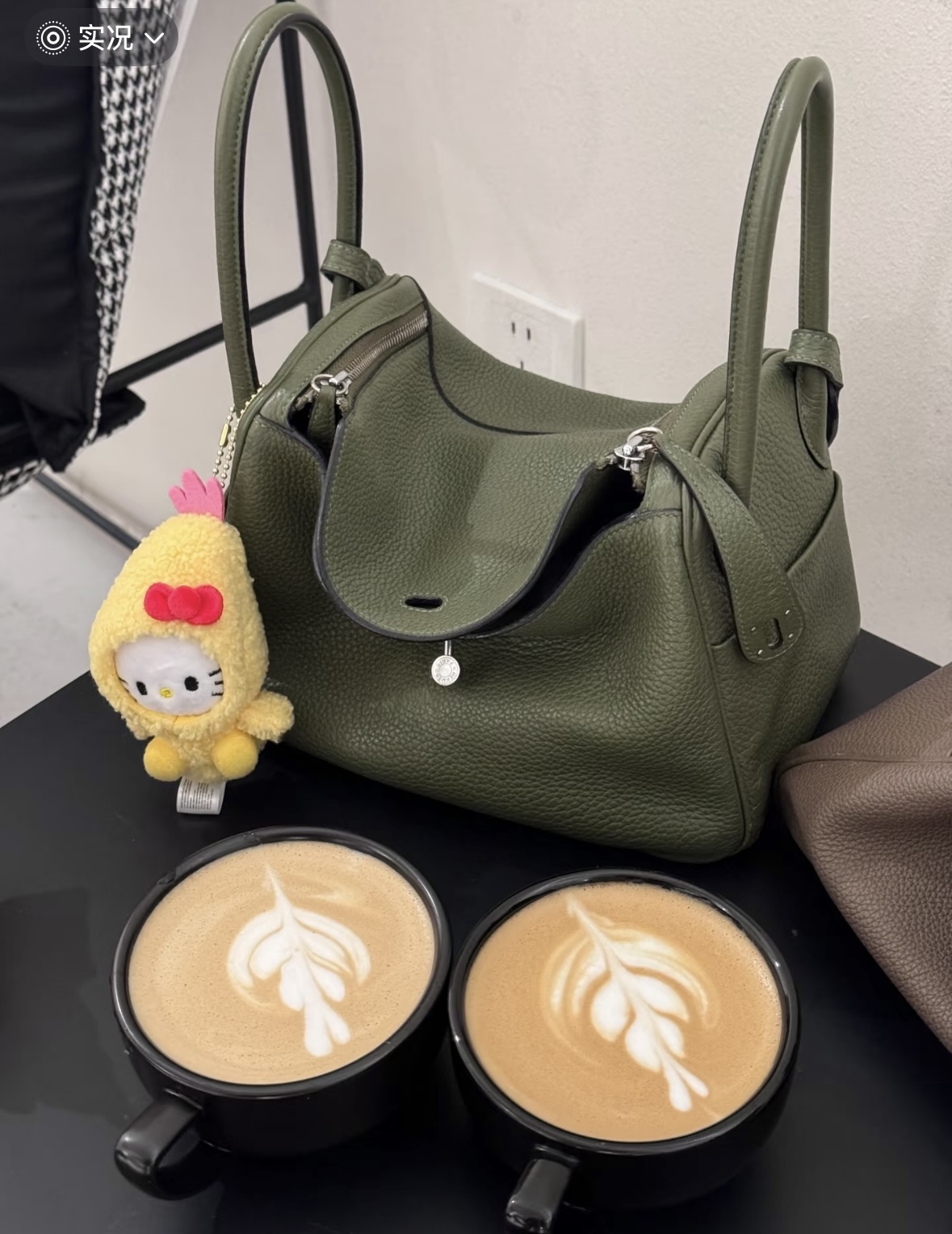 99新 Hermes/爱马仕 英伦绿lindy34包 18161735