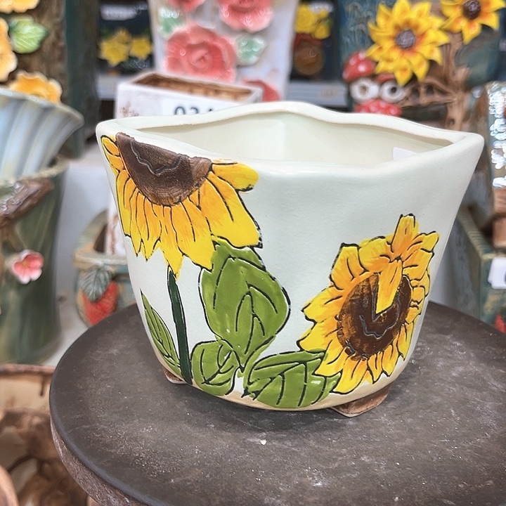 紫砂花盆粗陶材质多肉花盆