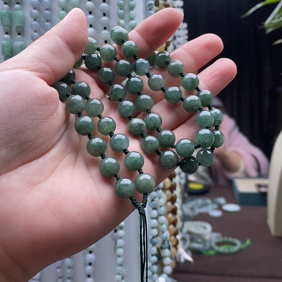 张***诺翡翠未镶嵌颈饰翡翠项链吊坠挂绳