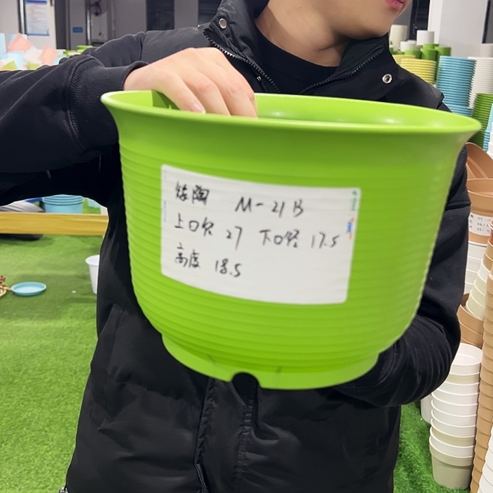 正品矮陶口27高18.5果绿色6只无托