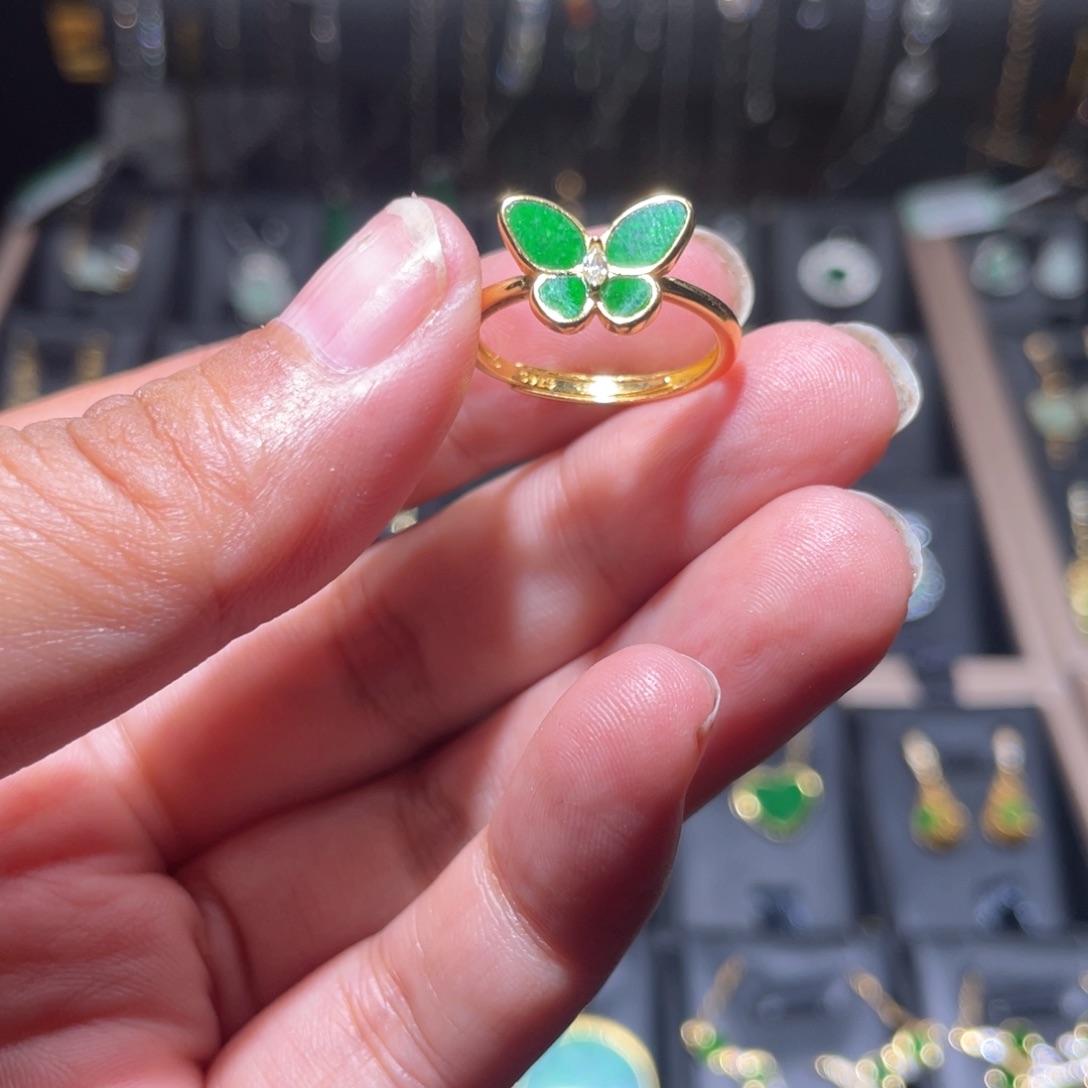 翡翠银S925镶嵌颈饰