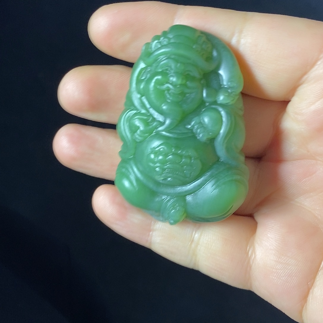 和田玉挂件未镶嵌老*孩