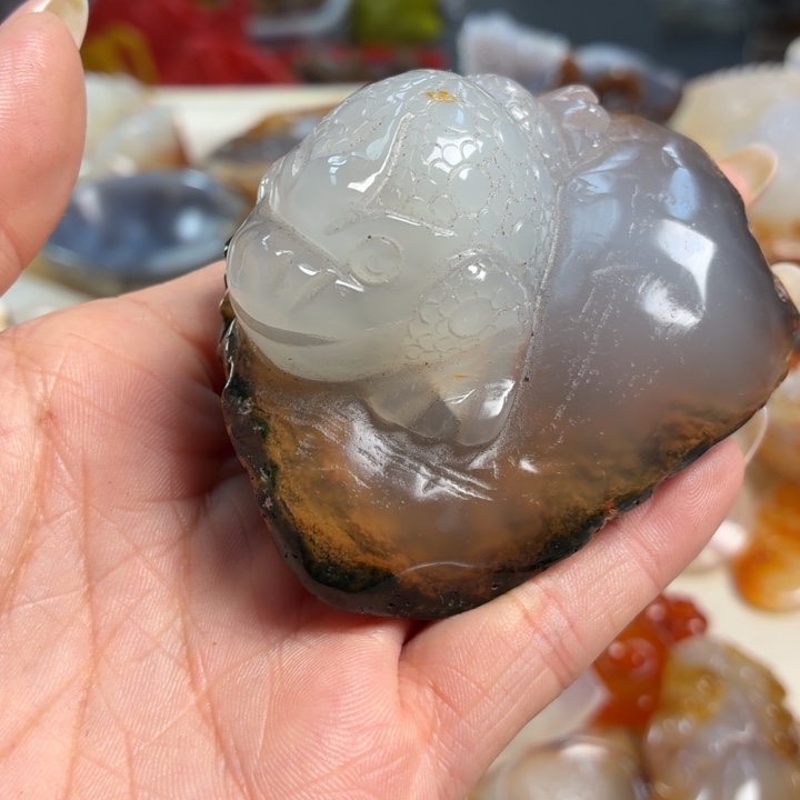 玛瑙/玉髓未镶嵌吊坠(不含链)