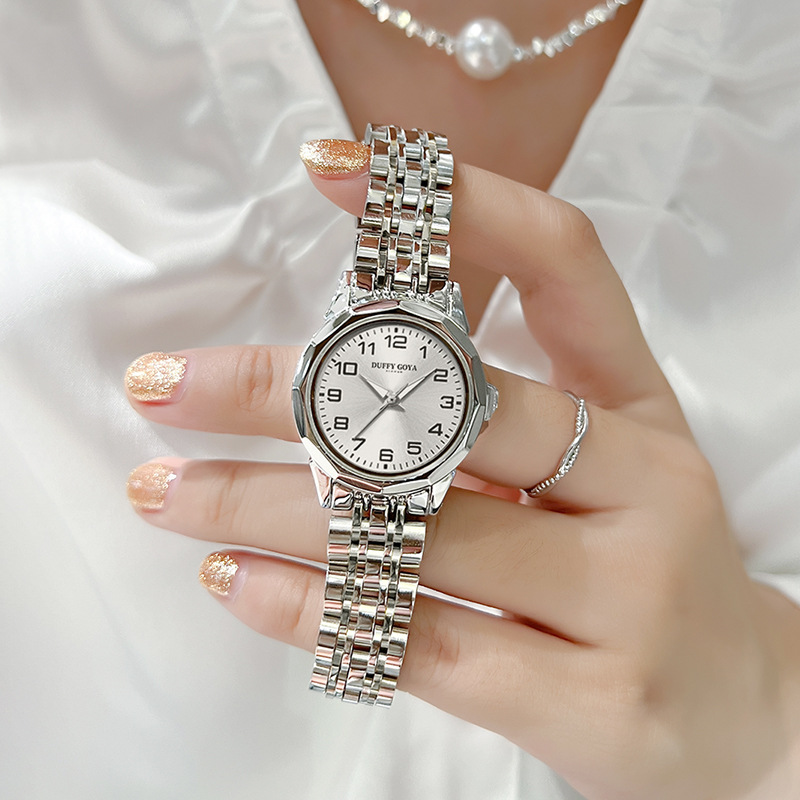 中老年人大数字防水夜光送妈妈女士手表百搭正品腕表全自动石英表