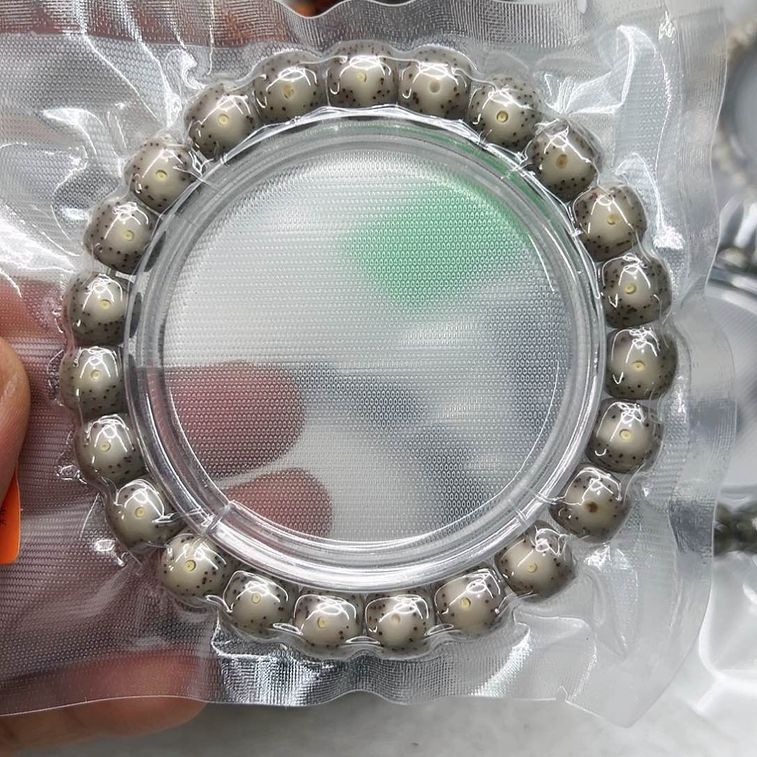 星月菩提手串18殿堂卡姿兰超大眼睛石玉星月菩提10×9