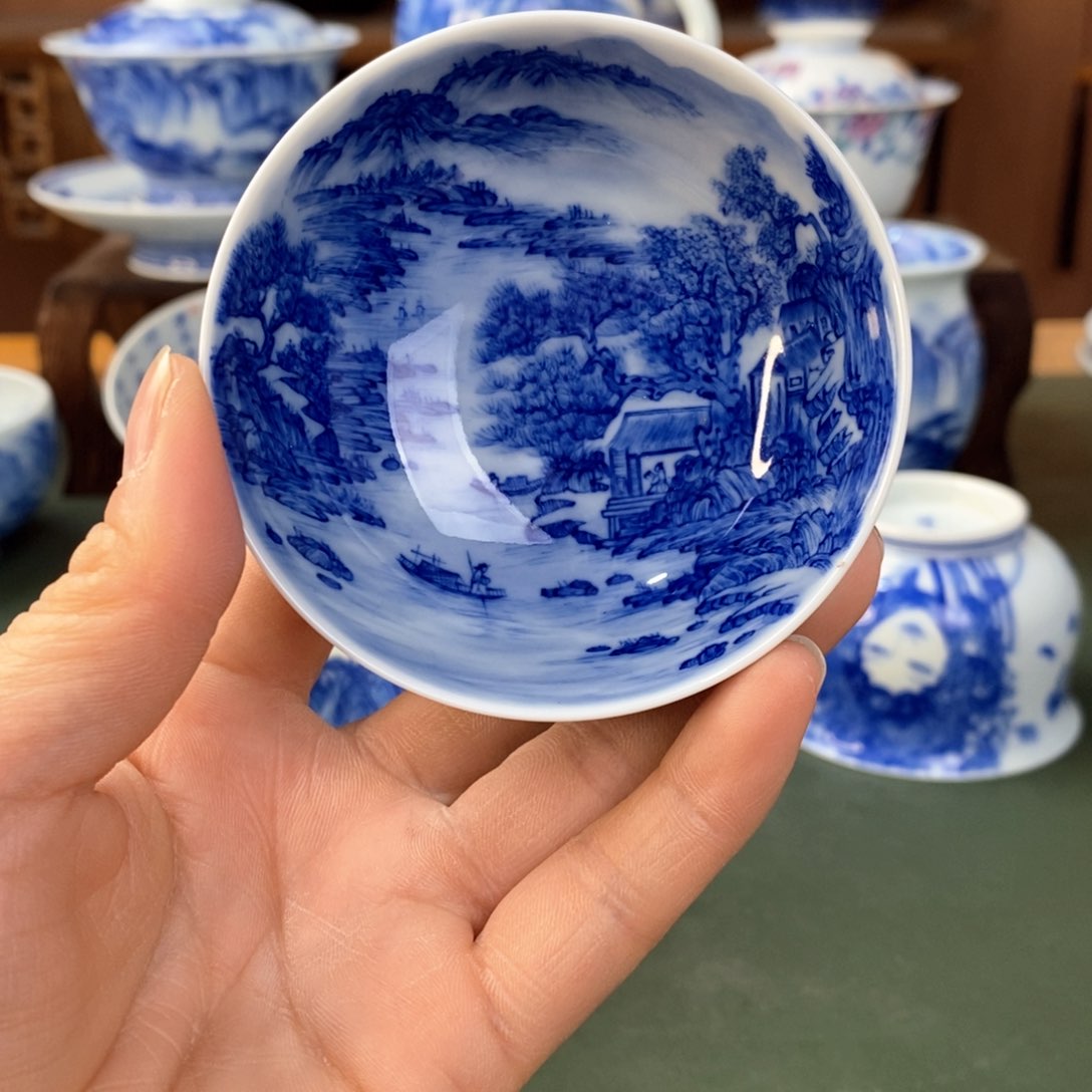 杯俱*矣景德镇陶瓷手工手绘