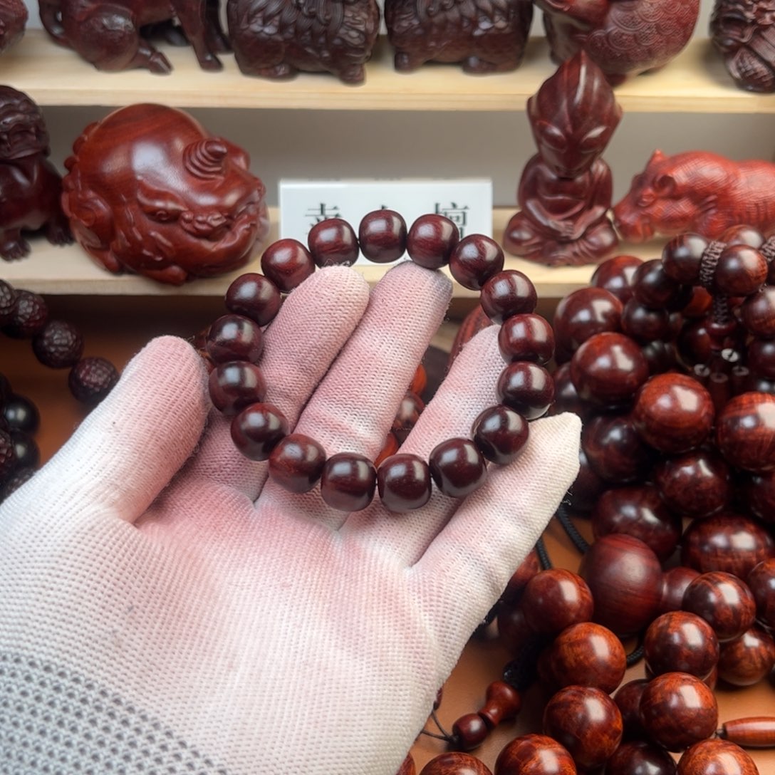 染料紫檀（血檀）1213-老型珠--多样性发其一