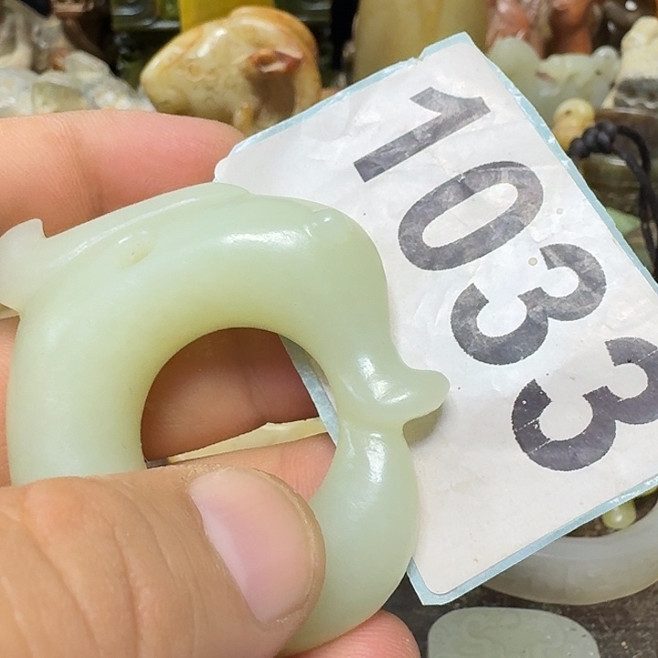 心***。和田玉未镶嵌颈饰