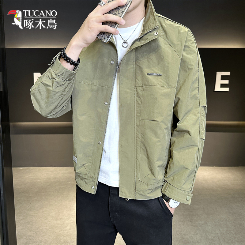 TUCANO/啄木鳥时尚帅气立领夹克男青年百搭工装外套休闲上衣1116