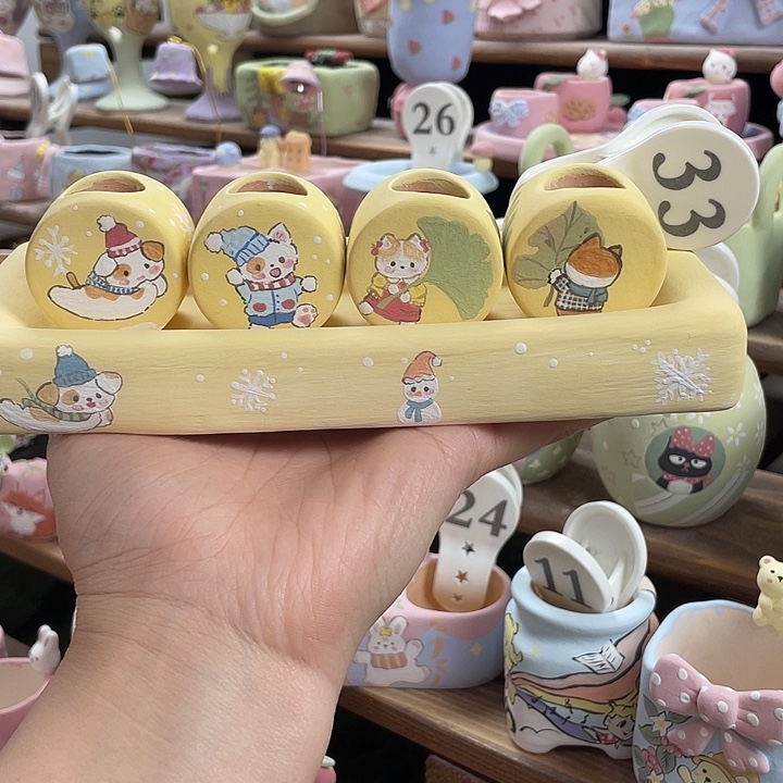 33…..手工手绘花盆