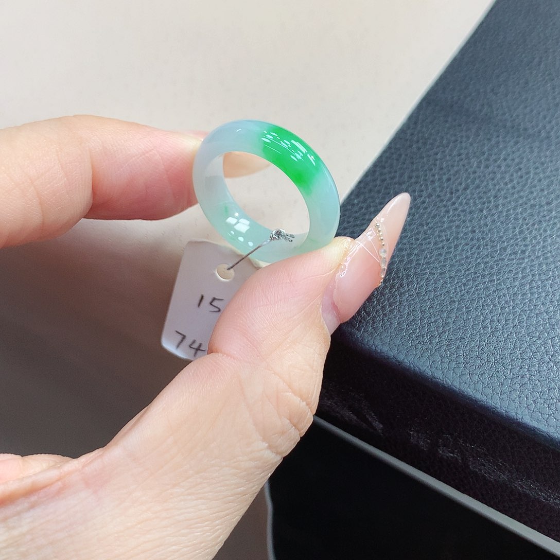 未镶嵌戒指翡翠15号