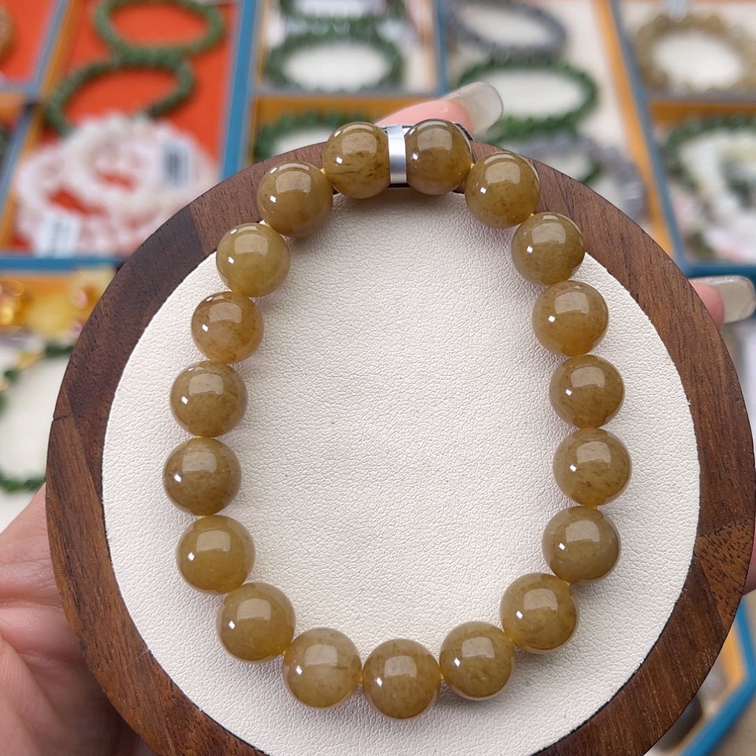 和田玉未镶嵌手串Z17卡10