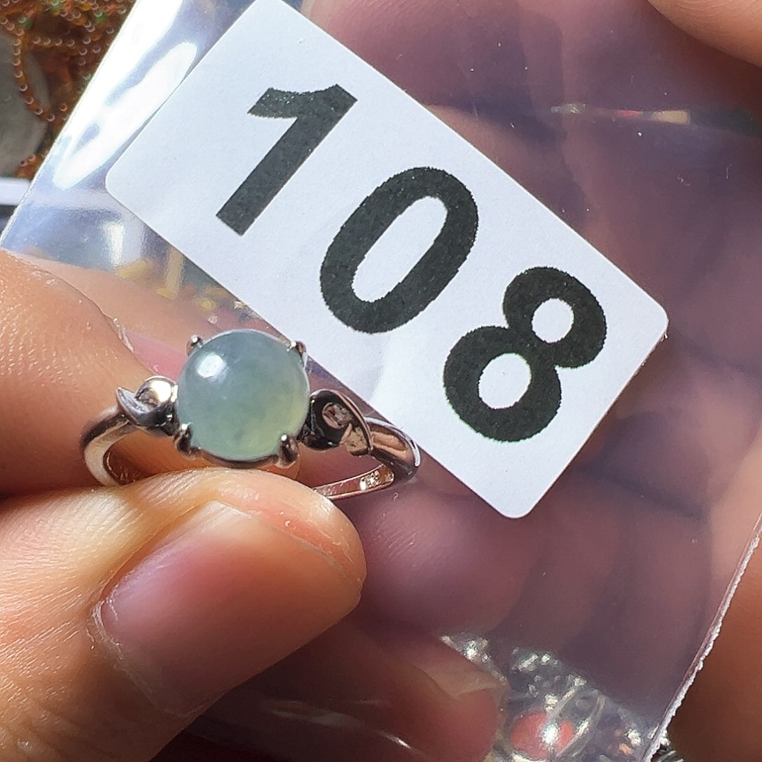 翡翠戒指未镶嵌翡翠戒指活口可调节