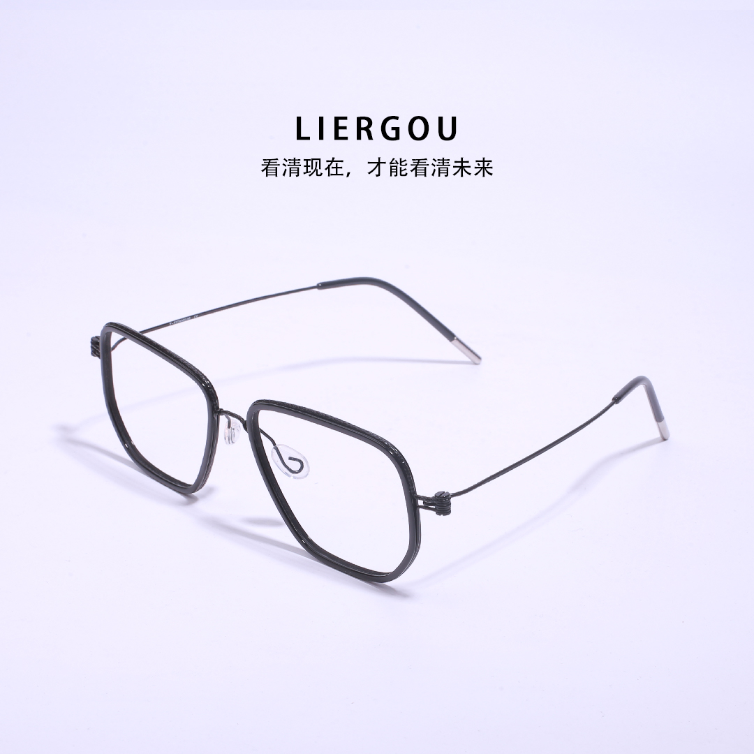28号链接80894超轻纯钛适合大脸大头围男士休闲日常全框高清眼镜L