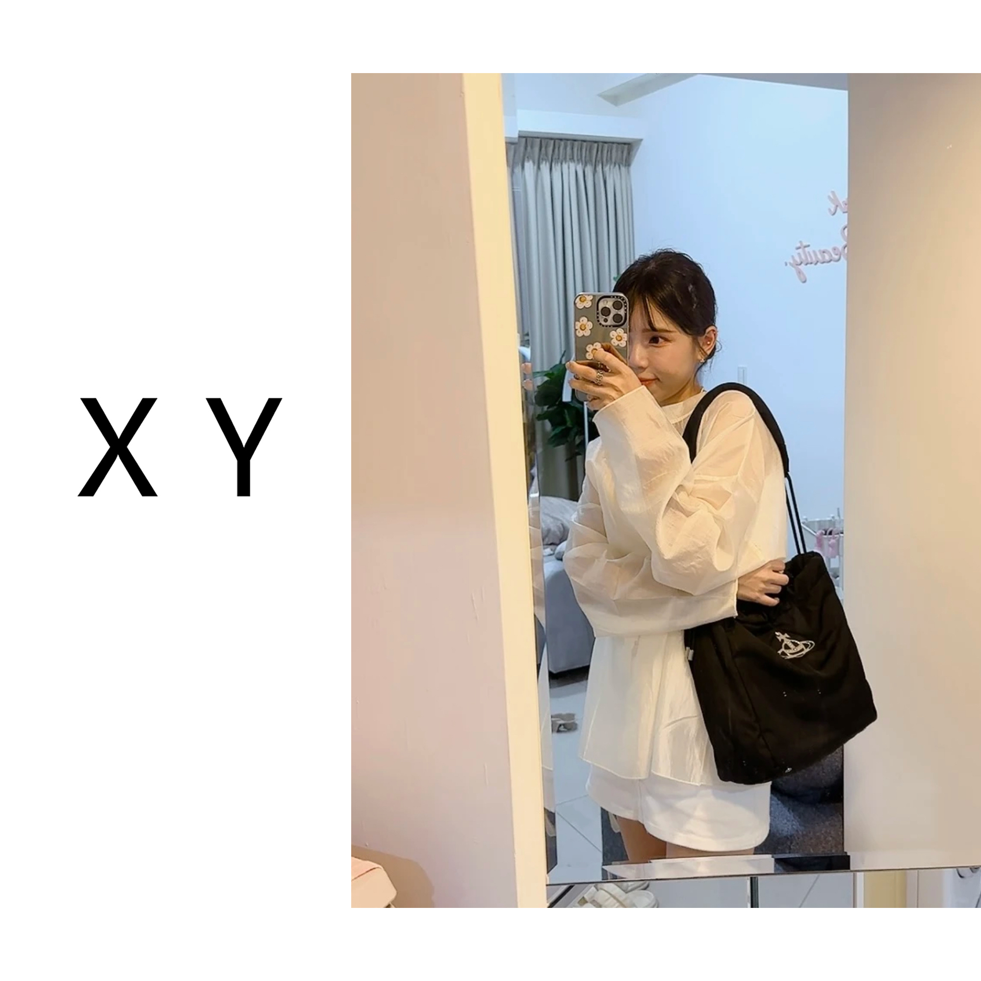 （实数库存）尼龙材质超轻巧 可斜挎的抽绳水桶包