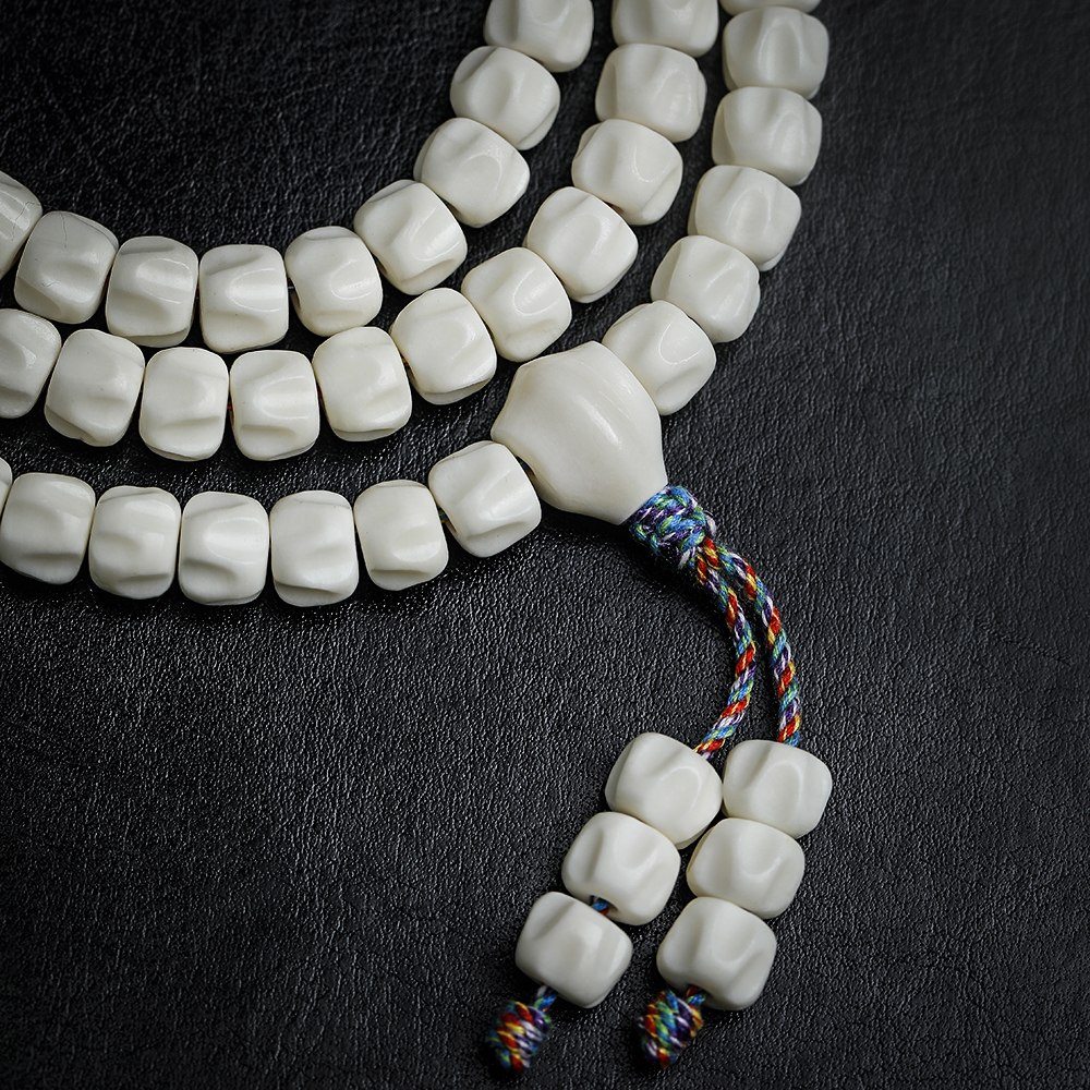 百香款 10mm 12mm108颗搭配鲨鱼背三通  精美人工养殖鹿角 脖挂