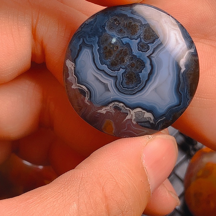 玛瑙/玉髓颈饰足银镀金镶嵌暖*夜