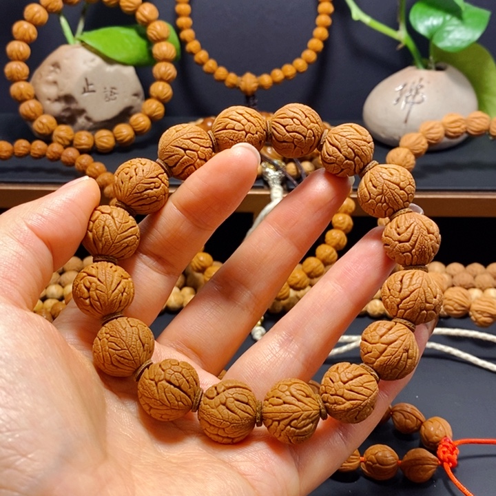 桃核手串铁将军手串