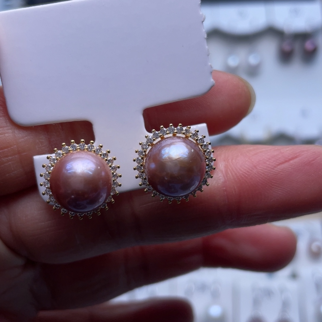 未镶嵌耳饰淡水珍珠