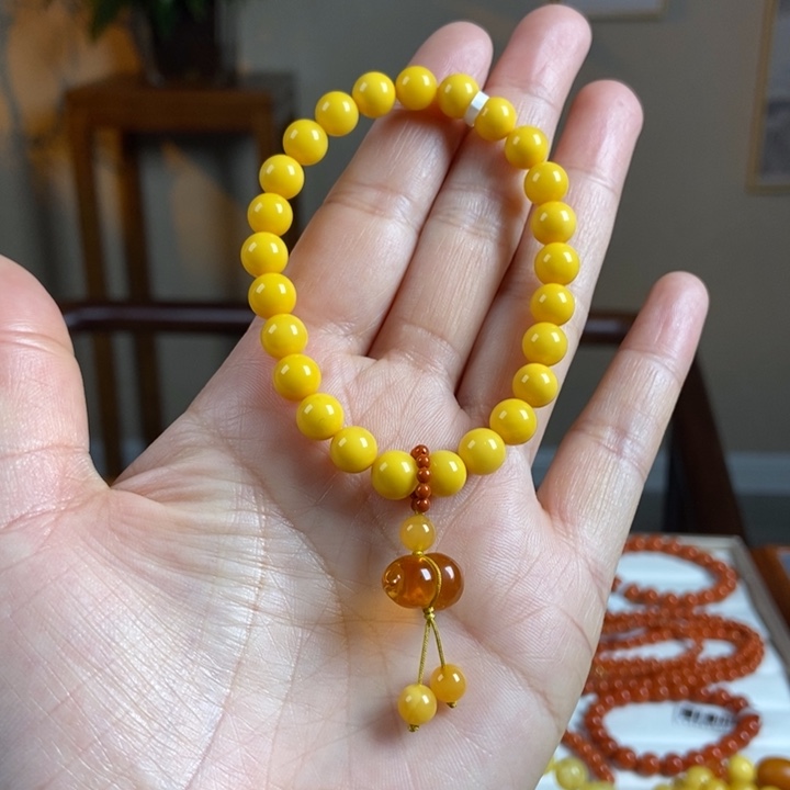 琥珀手链未镶嵌蜜蜡手串7