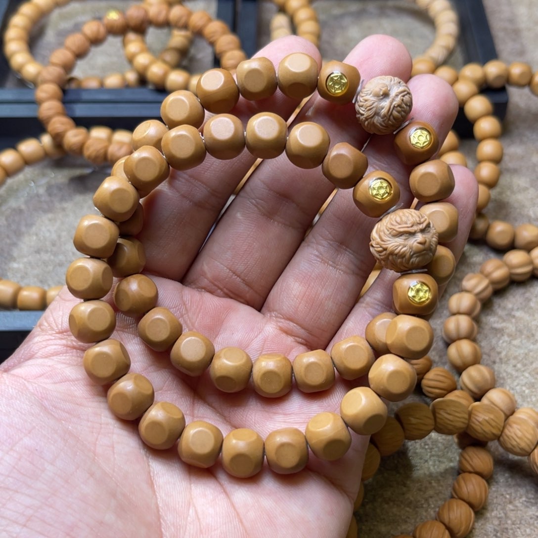 猴头核桃吊坠双标大圣手工六方9.5mm