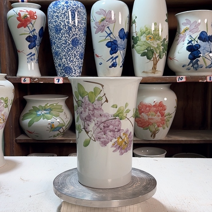 瓶兰花紫藤新款陶瓷陶瓷