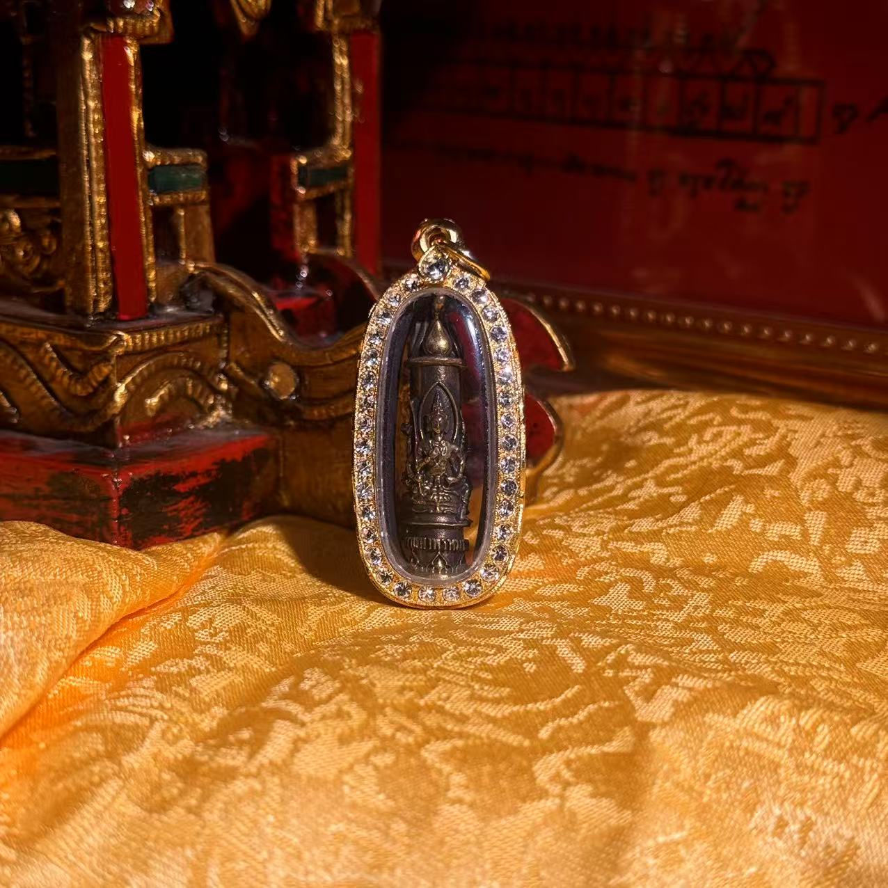 铜合金亚克力吊坠 瓦当 子dan四面 