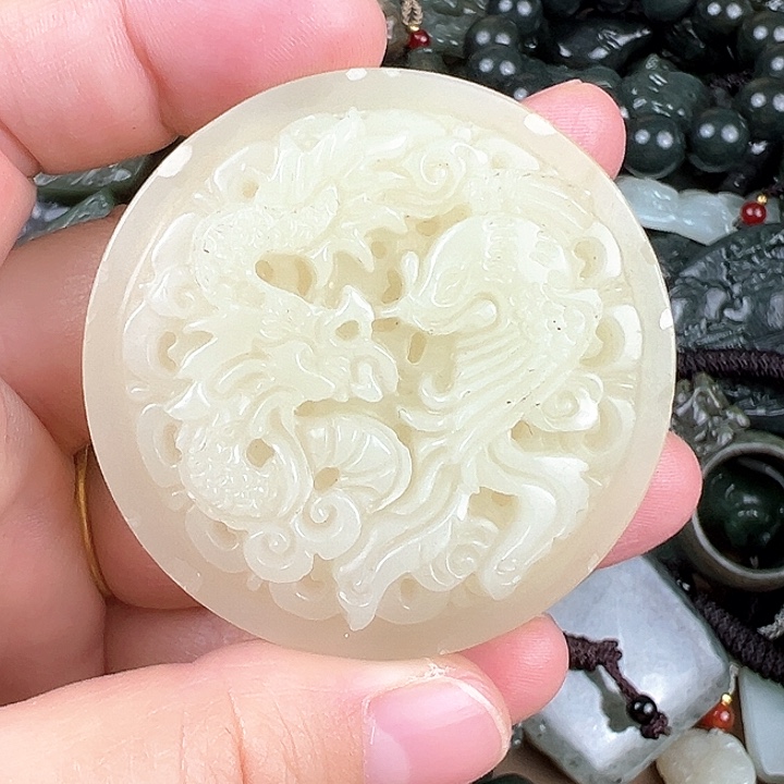 和田玉未镶嵌颈饰b*鼠