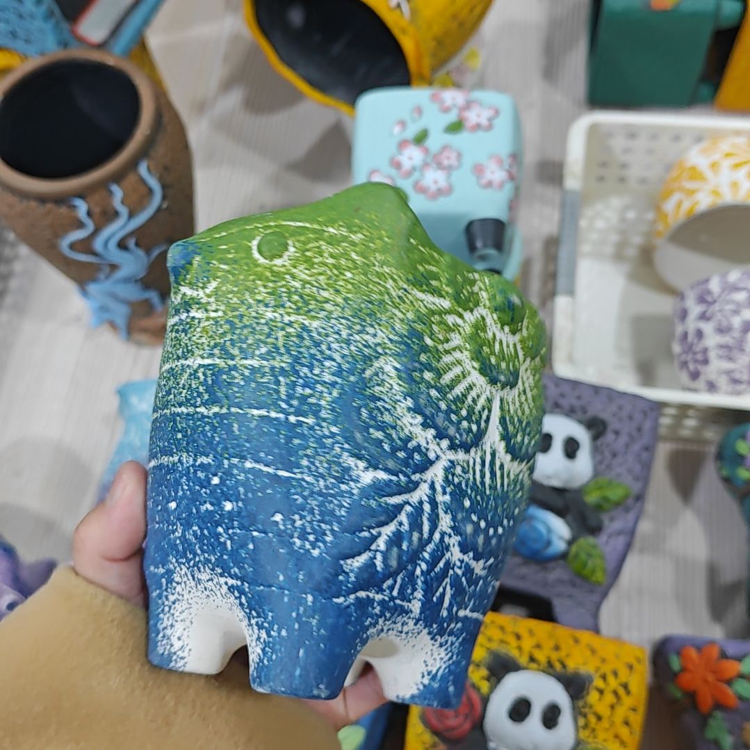 红陶吸水透气的白陶花盆凑满12发货