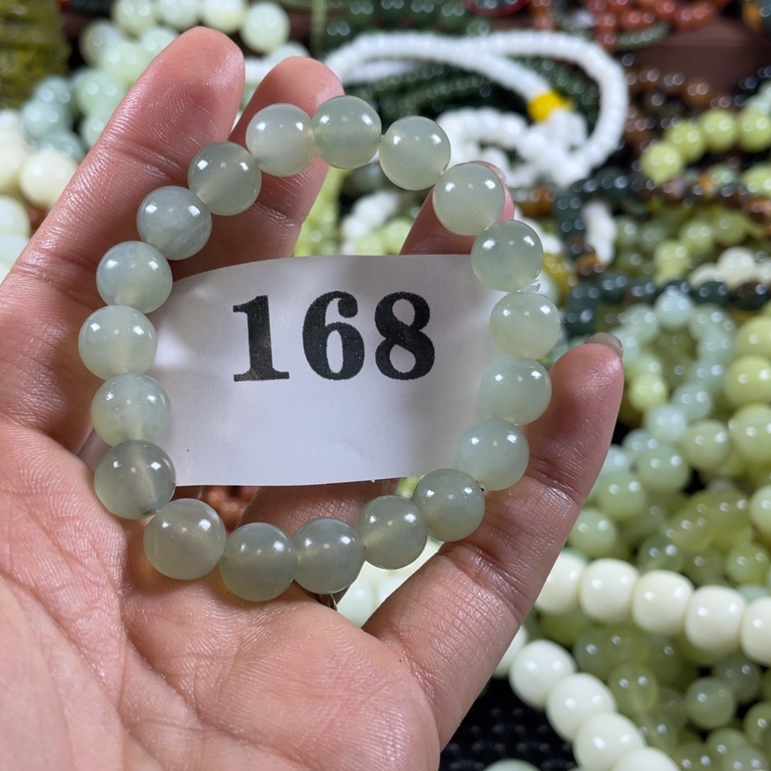 未镶嵌蛇纹石玉手链