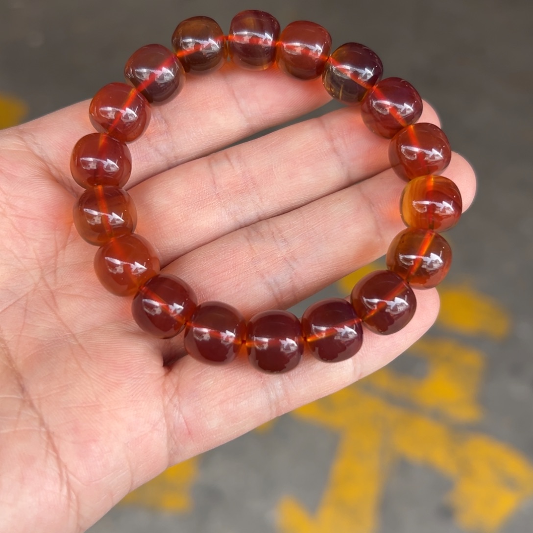 琥珀颈饰未镶嵌琥珀手串12mm